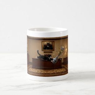 Mug Chat Tuxedo Drôle Renversant un Vase   Chaos 