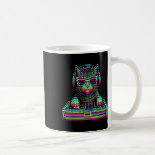 Mug Chat Vaporwave Dj Techno Rave Musique Edm Concert