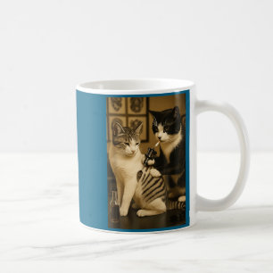 Mug Chat Vintage Fumant Tatouage Encre Kitty Artiste D