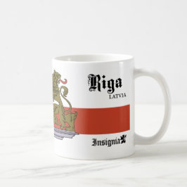 Mug Château avec la porte de lions de Riga Lettonie