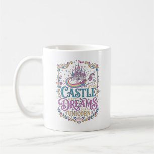 Mug Château de licorne Rêves Licorne Fond blanc Pri