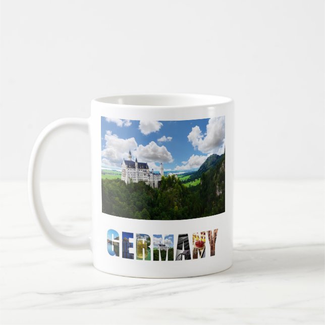 Mug Château de Neuschwanstein Bavière Allemagne Photo (Gauche)
