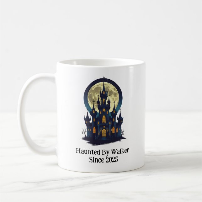 Mug Château Hauné Avec Pleine lune, Halloween (Gauche)