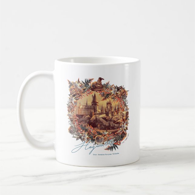 Mug CHÂTEAU HOGWARTS™ Graphique floral (Gauche)