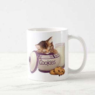 Mug Chaton de chat tigré de boîte à biscuits