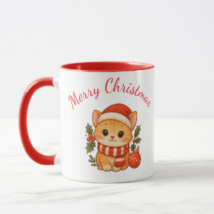 Mug Chaton de Noël Mignon