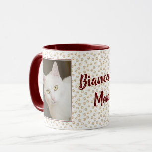 Mug Chaton Maman Photo Personnalisé Marron avec Em