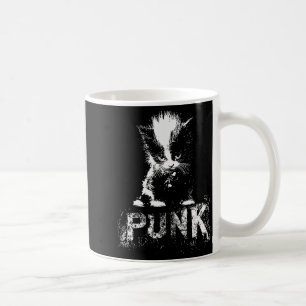 Mug Chaton Punk avec Mohawk Nge Design Gothique 