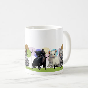 Mug Chatons colorés Jouer Design pour les amoureux des