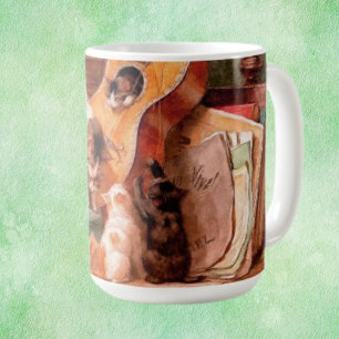 Mug Chatons et guitare - Les musiciens
