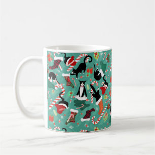 Mug Chats amusants bas de Noël