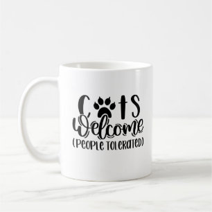 Mug Chats Bienvenue Personnes Tolérées Citations De 