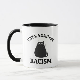 Mug Chats contre le racisme : Humour politique drôle C