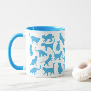 Mug Chats Couleur Bébé bleu