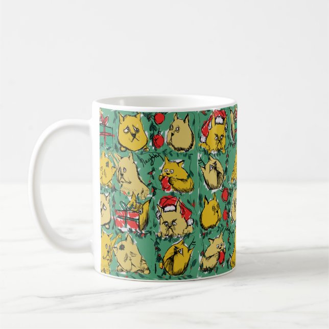 Mug Chats de Noël (Gauche)