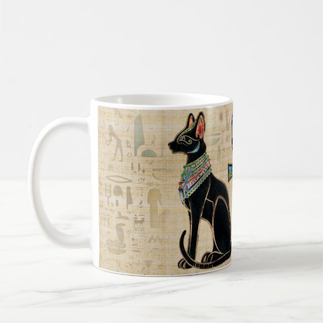 Mug Chats égyptiens et croix de cheville (Gauche)