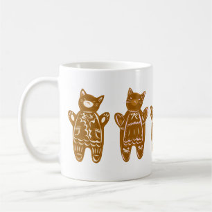 Mug Chats en pain d'épice - Peint à la main