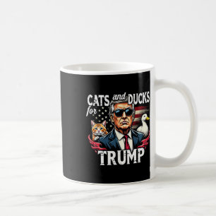 Mug Chats Et Canards Pour Trump 2024 Drôle Trump Vance
