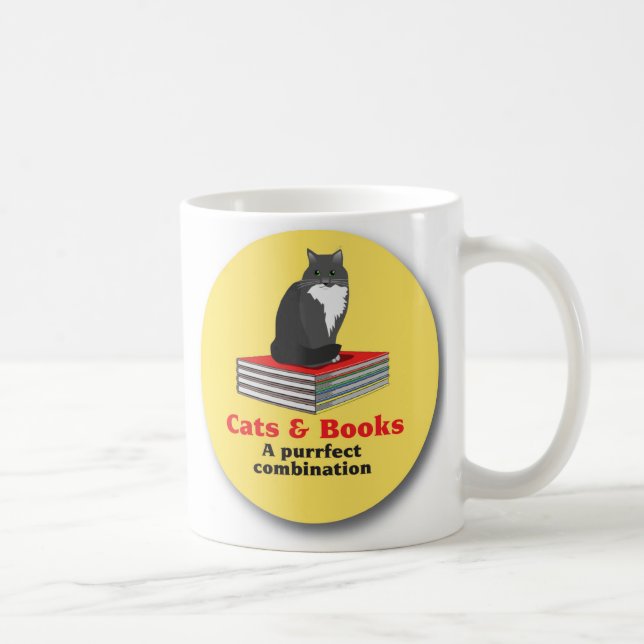 Mug Chats et livres… une combinaison de purrrfect (Droite)