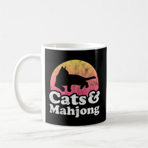 Mug Chats Et Mahjong Chat Homme Ou Du Mahjong