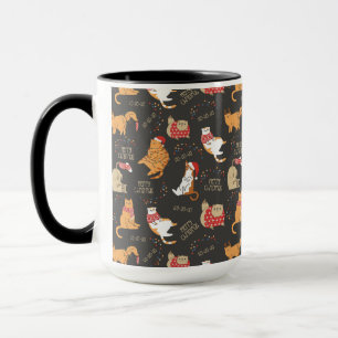 Mug Chats Festifs avec lumière Motif de Noël