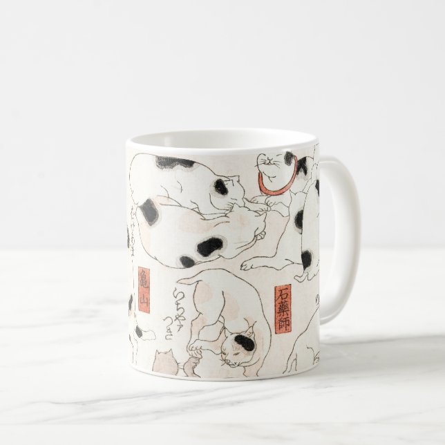 Mug Chats japonais (Devant droit)