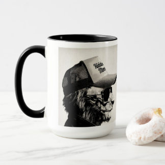 Mug chats lunettes d'aviation cachées bouge drôle mule