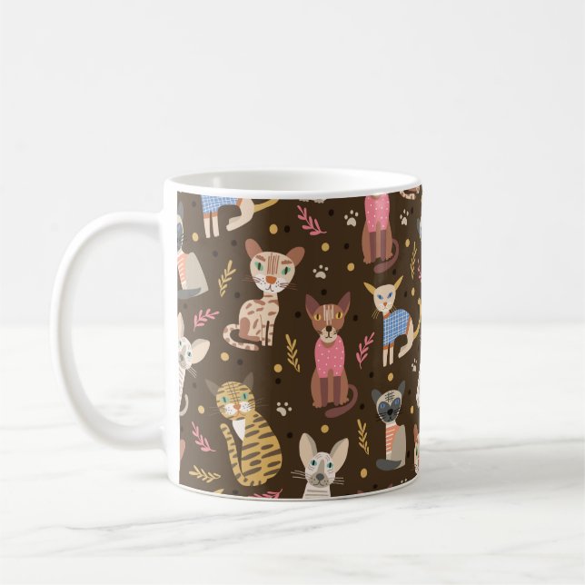 Mug Chats Mignons Drôles (Gauche)