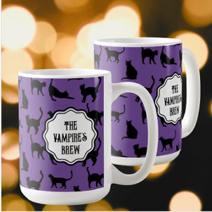Mug Chats noirs Éffrayants à Halloween