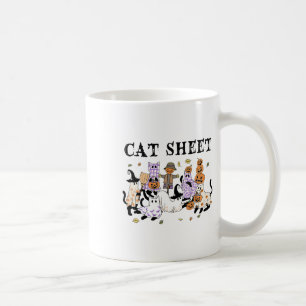 Mug Chats noirs en costume fantôme Drôle feuille de ch