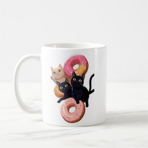 Mug "Chats noirs et beignets délicieux : un mélange pa