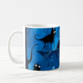 Mug Chats noirs gothiques fantaisistes d'Halloween eff