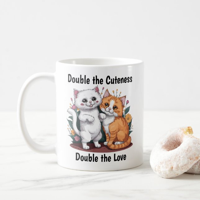 Mug Chats perses (Avec donut)