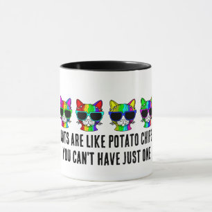 Mug Chats Rainbow très Cool avec Motif Sunglass