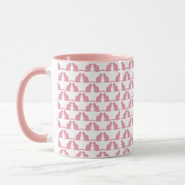 Mug Chats roses Motif Cadeau mignon (Gauche)