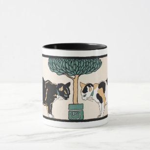 Mug Chats sous un arbre 