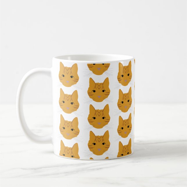 Mug Chats Tabby Orange sur Musique (Gauche)