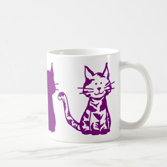 Mug Chats Violets (Droite)