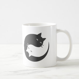Mug Chats yin et yang mandala - Choisir le colo arriè