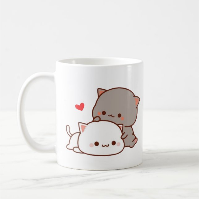 Mug chatte mochi peach (Gauche)