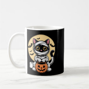 Mug Chatte Noire Momie Hommes Femmes Enfants Halloween