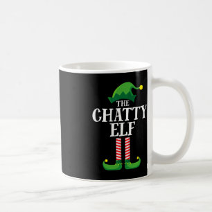 Mug Chatty Elf Correspondance Famille Groupe Noël Fête