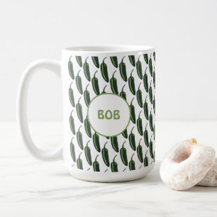 Mug CHAUD & ÉPICÉ Jalapeño Chili Poivrons Motif PERSON