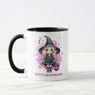 Mug Chaud et merveilleuse sorcière mignonne Halloween