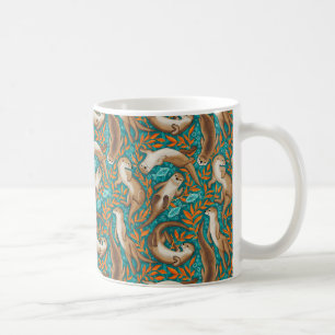 Mug Chaudes de natation en Turquoise et orange