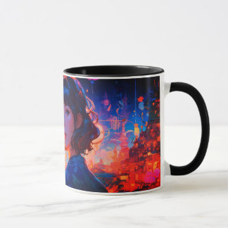 Mug chaudière classique de style artisanat de papier
