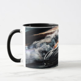 Mug Chauffage de voiture sport noir haute vitesse