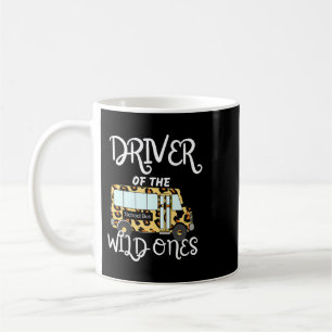 Mug Chauffeur De Bus Scolaire Leopard Cheetah Retour À