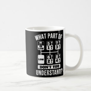 Mug Chauffeur de camion de camion amusant Gear Stick S