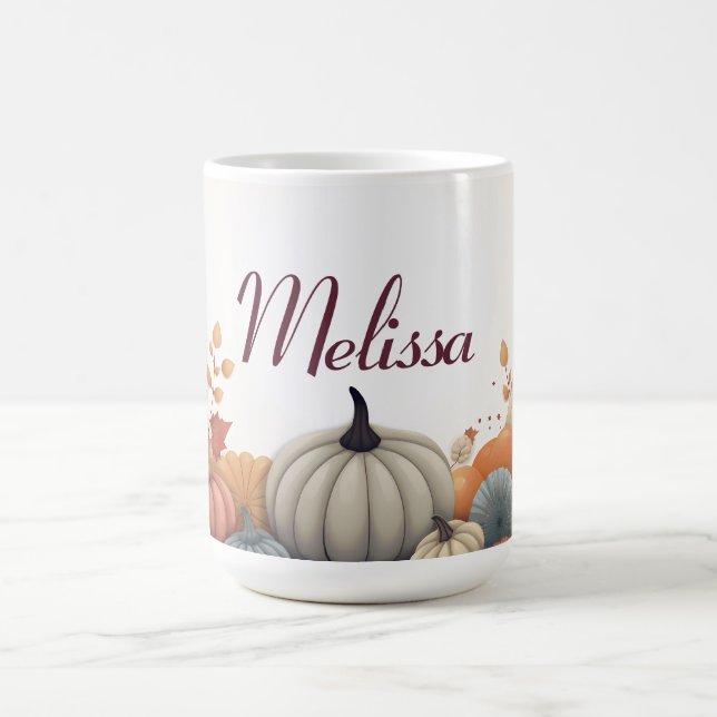 Mug Chaussons et cordons d'automne personnalisés (Centre)